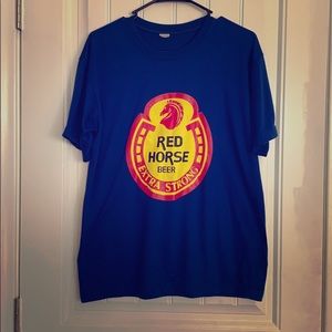 RED HORSE extra Strong Beer Tee size large
